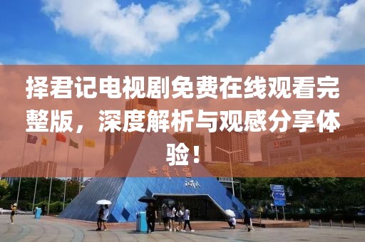 择君记电视剧免费在线观看完整版，深度解析与观感分享体验！