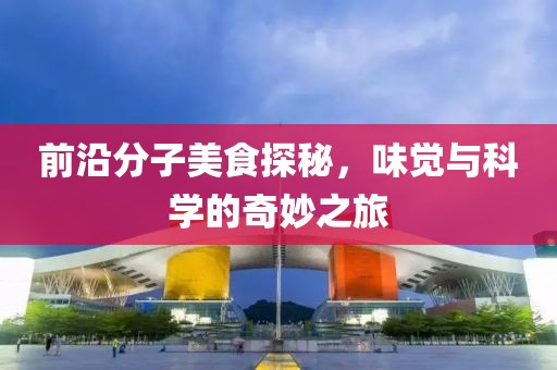 前沿分子美食探秘，味觉与科学的奇妙之旅