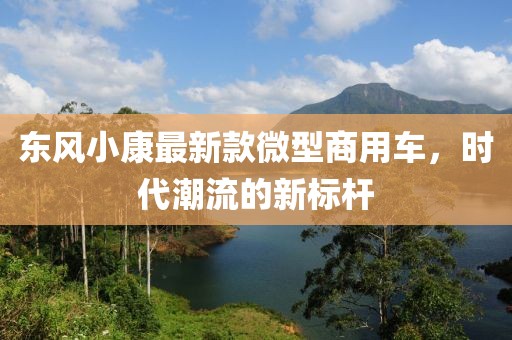 东风小康最新款微型商用车，时代潮流的新标杆