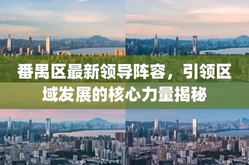 番禺区最新领导阵容，引领区域发展的核心力量揭秘