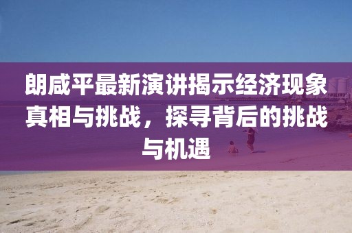 朗咸平最新演讲揭示经济现象真相与挑战，探寻背后的挑战与机遇