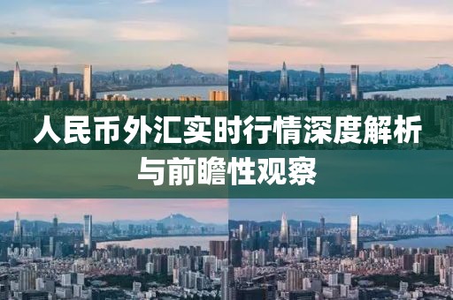 人民币外汇实时行情深度解析与前瞻性观察
