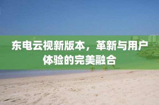 东电云视新版本，革新与用户体验的完美融合