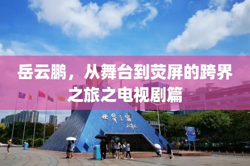 岳云鹏，从舞台到荧屏的跨界之旅之电视剧篇