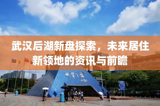 武汉后湖新盘探索，未来居住新领地的资讯与前瞻