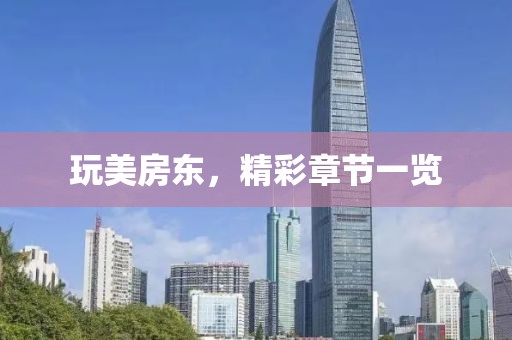 玩美房东，精彩章节一览