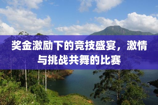 奖金激励下的竞技盛宴，激情与挑战共舞的比赛