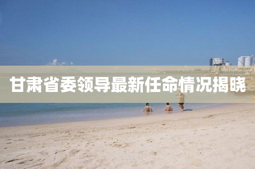 甘肃省委领导最新任命情况揭晓