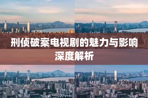 刑侦破案电视剧的魅力与影响深度解析