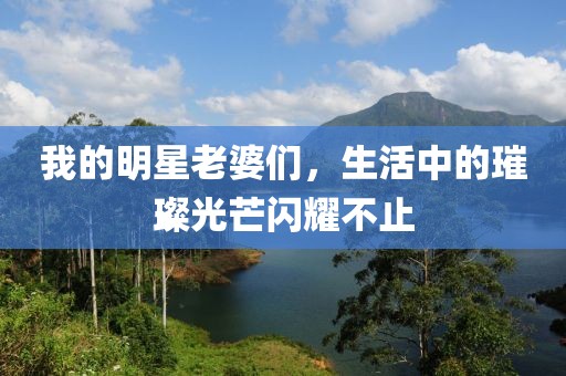 我的明星老婆们，生活中的璀璨光芒闪耀不止
