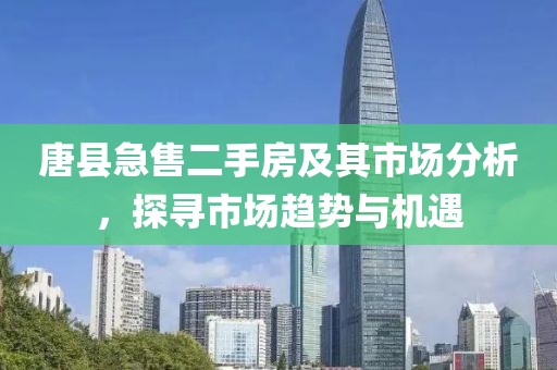 唐县急售二手房及其市场分析，探寻市场趋势与机遇