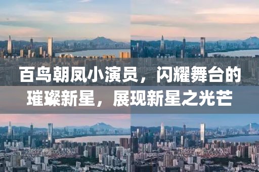 百鸟朝凤小演员，闪耀舞台的璀璨新星，展现新星之光芒