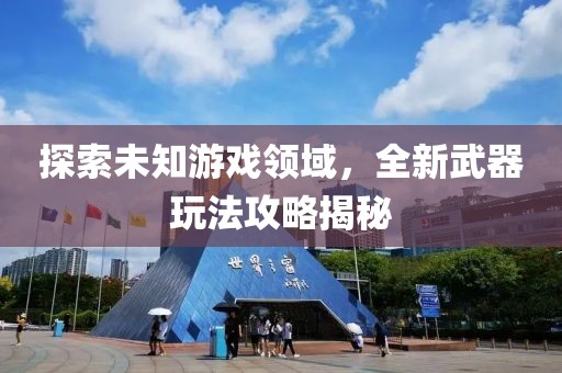 探索未知游戏领域，全新武器玩法攻略揭秘
