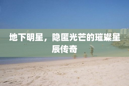 地下明星，隐匿光芒的璀璨星辰传奇