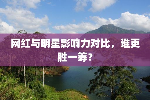 网红与明星影响力对比，谁更胜一筹？