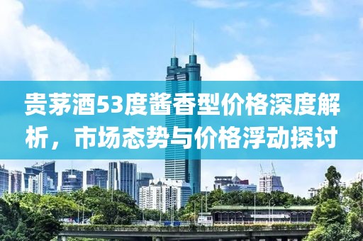 贵茅酒53度酱香型价格深度解析，市场态势与价格浮动探讨