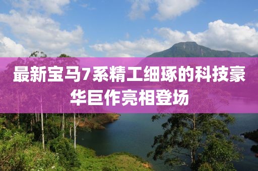 最新宝马7系精工细琢的科技豪华巨作亮相登场