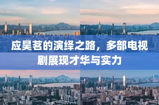 应昊茗的演绎之路，多部电视剧展现才华与实力
