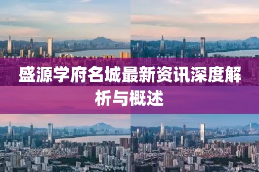 盛源学府名城最新资讯深度解析与概述