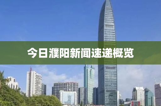 今日濮阳新闻速递概览