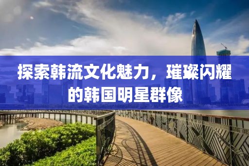 探索韩流文化魅力，璀璨闪耀的韩国明星群像