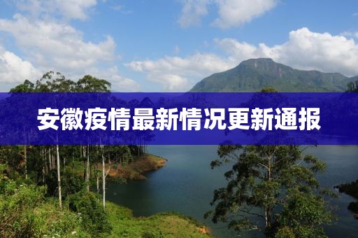 安徽疫情最新情况更新通报