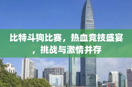 比特斗狗比赛，热血竞技盛宴，挑战与激情并存