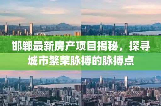 邯郸最新房产项目揭秘，探寻城市繁荣脉搏的脉搏点