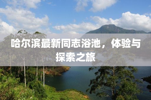 哈尔滨最新同志浴池，体验与探索之旅