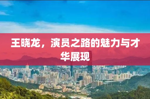 王晓龙，演员之路的魅力与才华展现