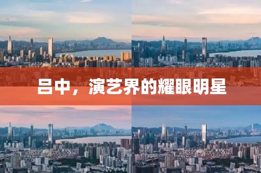 吕中，演艺界的耀眼明星
