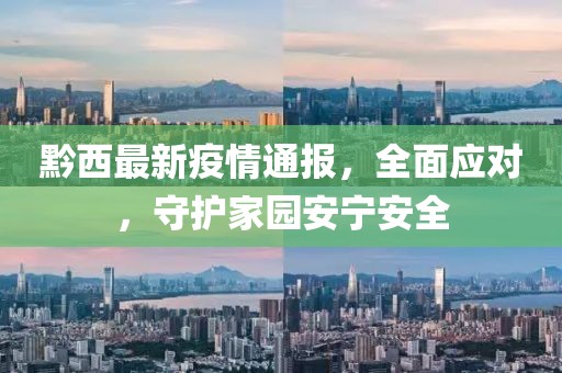 黔西最新疫情通报，全面应对，守护家园安宁安全