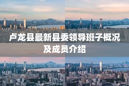 卢龙县最新县委领导班子概况及成员介绍