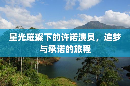 星光璀璨下的许诺演员，追梦与承诺的旅程