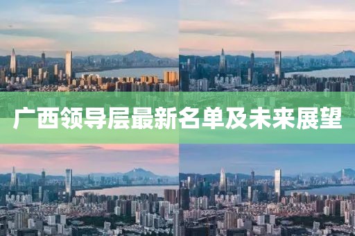 广西领导层最新名单及未来展望