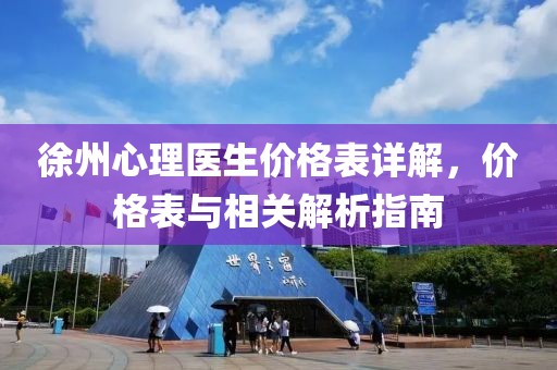 徐州心理医生价格表详解，价格表与相关解析指南