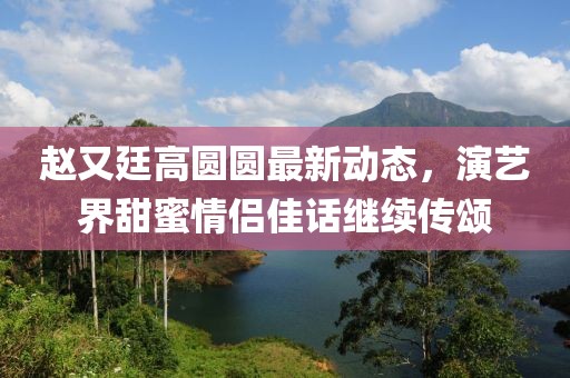 赵又廷高圆圆最新动态，演艺界甜蜜情侣佳话继续传颂