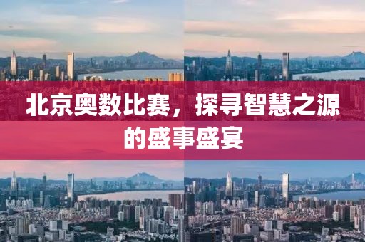 北京奥数比赛，探寻智慧之源的盛事盛宴