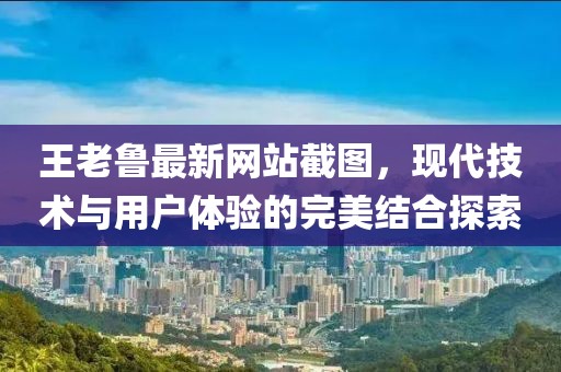 王老鲁最新网站截图，现代技术与用户体验的完美结合探索
