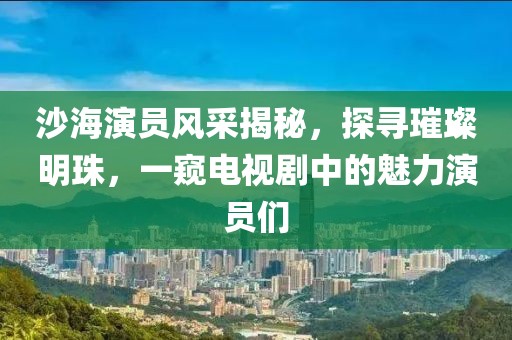 沙海演员风采揭秘，探寻璀璨明珠，一窥电视剧中的魅力演员们