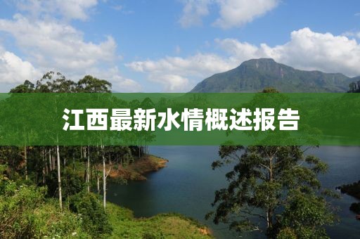 江西最新水情概述报告