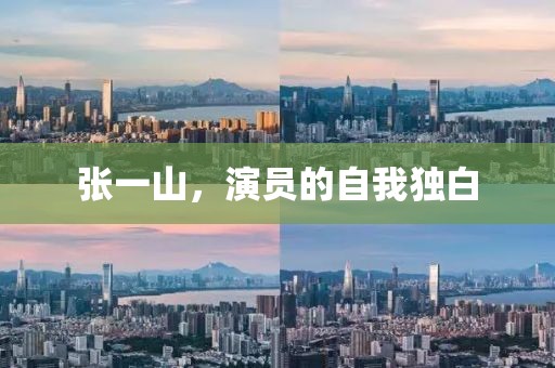 张一山，演员的自我独白