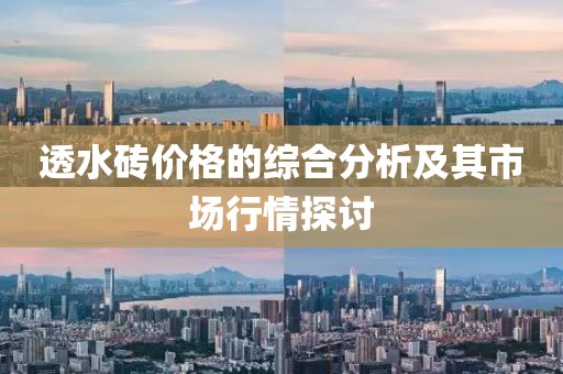 透水砖价格的综合分析及其市场行情探讨