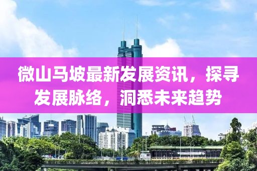 微山马坡最新发展资讯，探寻发展脉络，洞悉未来趋势