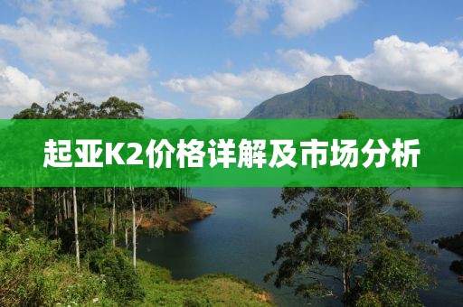 起亚K2价格详解及市场分析