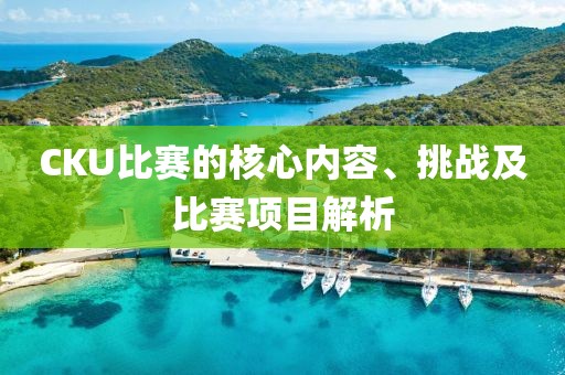 CKU比赛的核心内容、挑战及比赛项目解析