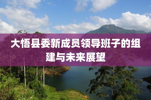 大悟县委新成员领导班子的组建与未来展望