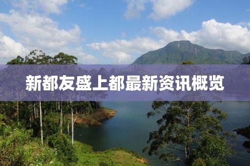 新都友盛上都最新资讯概览