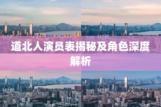 道北人演员表揭秘及角色深度解析