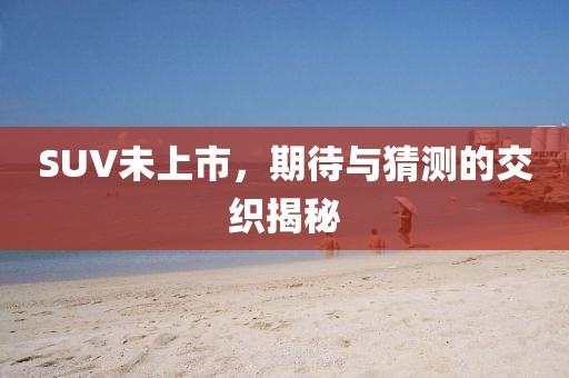SUV未上市，期待与猜测的交织揭秘